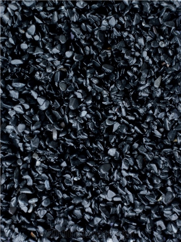 Tumbled Black Pebble Stone