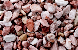 Tumbled Pink Pebble Stone For Landscaping Tumbled Pink Pebble Stone For Landscaping