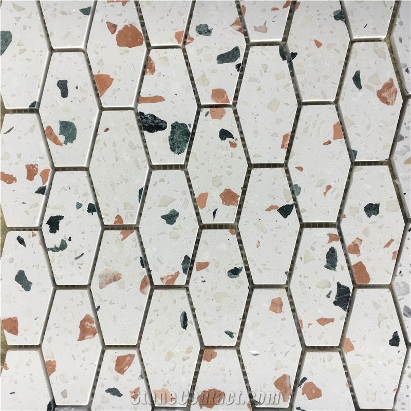 Bowling Terrazzo Kitchen Floor Wall Backsplash Mosaic Tile 