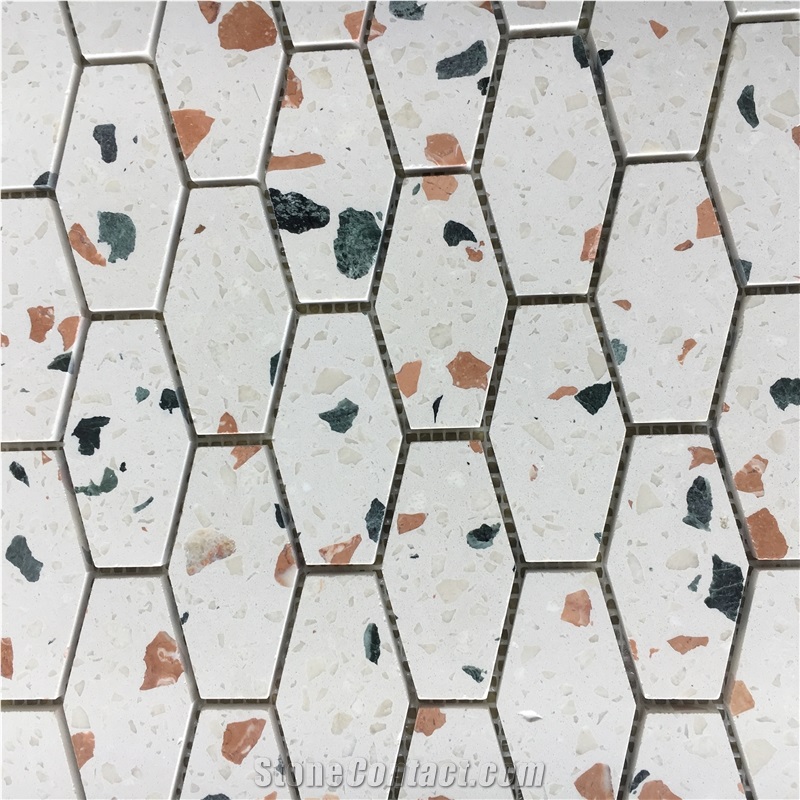 Bowling Terrazzo Kitchen Floor Wall Backsplash Mosaic Tile 