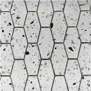 Mixed Bowling Terrazzo Mosaic Bathroom Wall Tile Pattern