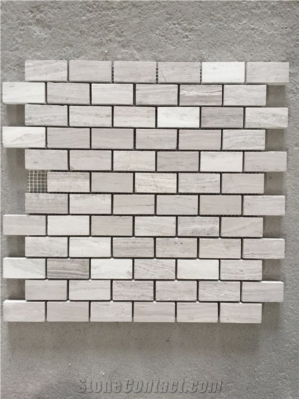 1" Hexagon Arabescato Floor Mosaic Marble Backsplash Design