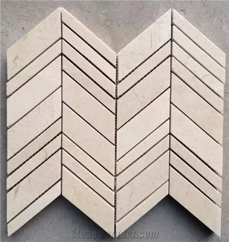 1" Hexagon Arabescato Floor Mosaic Marble Backsplash Design