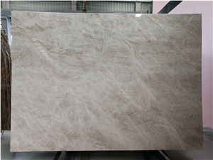 Beige Quartzite Kitchen Floor Slab Taj Mahal Brazil Slab