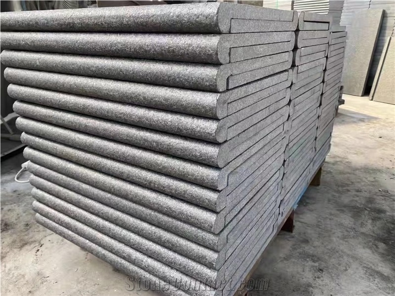 Black Basalt Pool Coping Deck Paver G684 Pool Tread Coping 