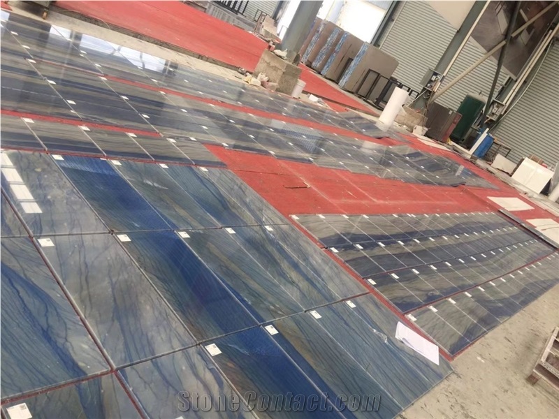 Blue Quartzite Kitchen Floor Slab Azul Macaubas Bath Slab