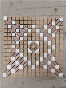 Carrara Rhombus Kitchen Mosaic Design Thassos Chevoron Tile 