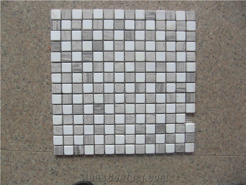 Carrara Rhombus Kitchen Mosaic Design Thassos Chevoron Tile 