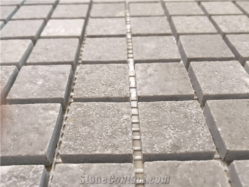Chipped Grey Cinderella Wall Mosaic Acid Backsplash Tile 