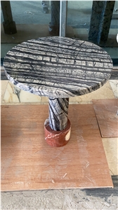 Granite Stone Furniture Delicatus White Coffee Table Set 