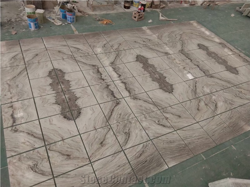 Grey Marble Floor Tile China Palissandro Bookmatch Wall Tile