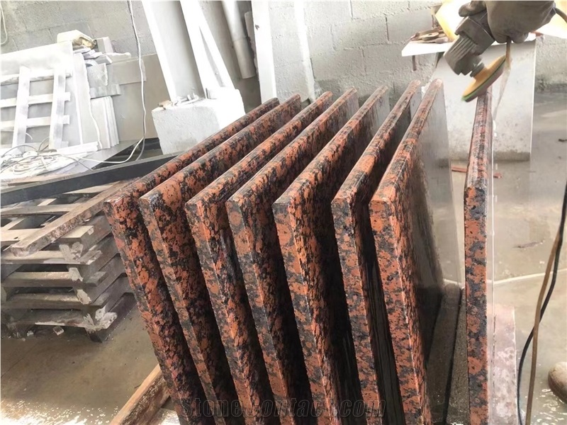 Imported Red Granite Slab Carmen Red Exotic Granite Slab