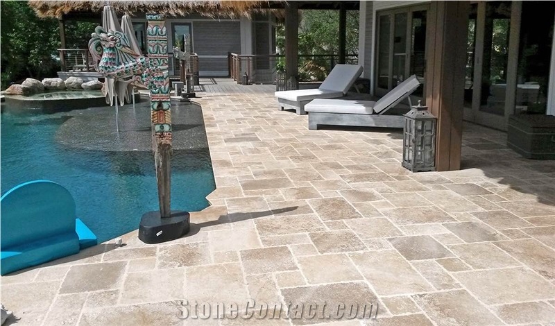 Limestone Pool Paver Terrace French Limestone Pool Coping 