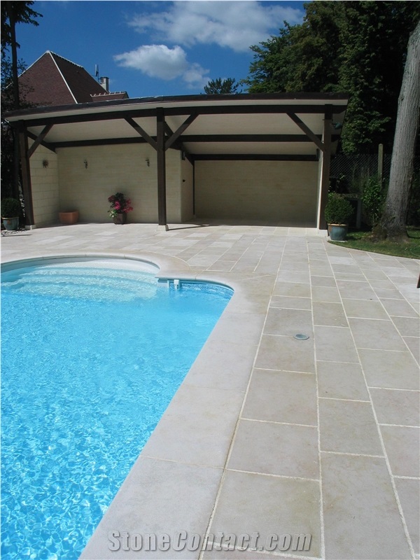 Limestone Pool Paver Terrace French Limestone Pool Coping 