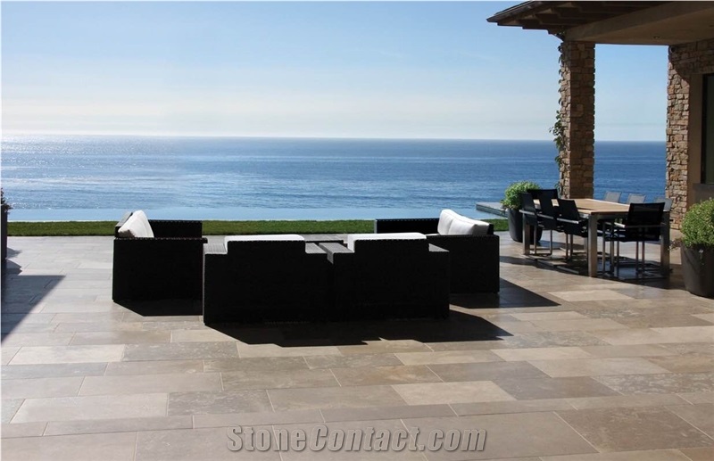 Limestone Terrace Floor Walkway Paver French Limestone Steps