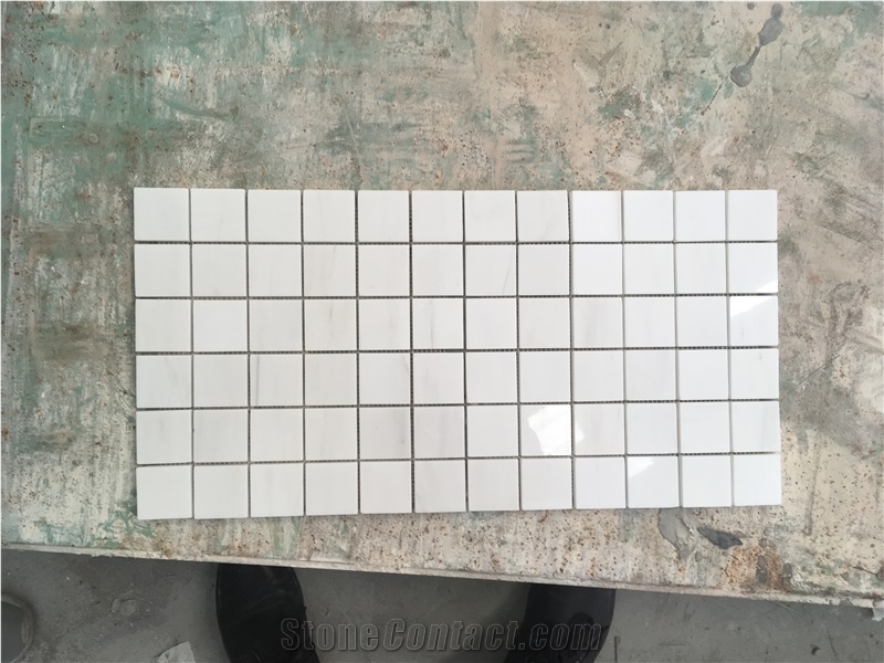 Marble Bathroom Floor Mosaic Dolomite Herringbone Backsplash