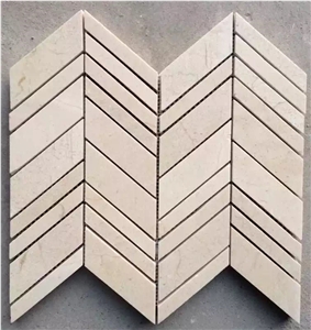 Marble Chip Mosaic Design Volakas French Pattern Floor Tile