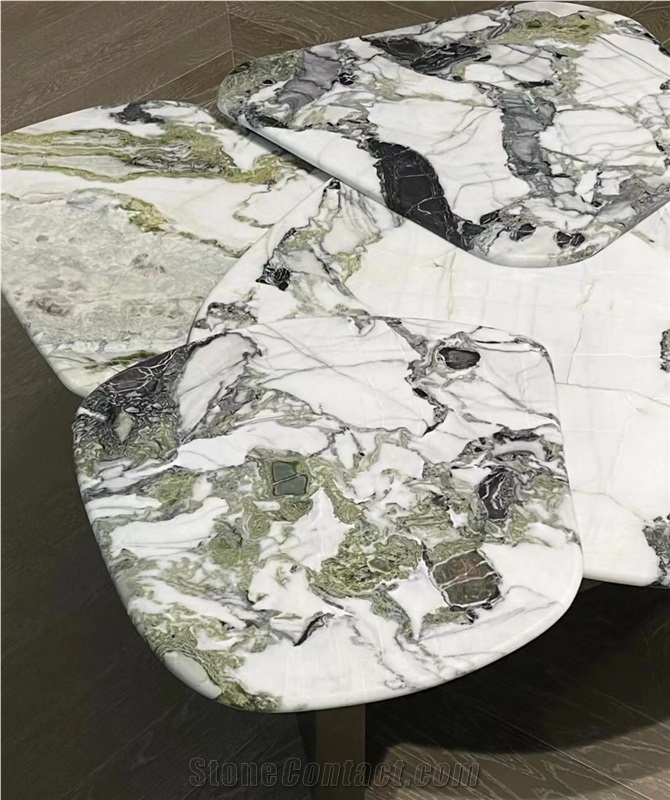Marble Coffee Table Furniture White Beauty Home Tea Table