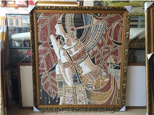 Marble Handmade Mosaic Portrait Roman Mosaic Art Work Image Marble Handmade Mosaic Portrait Roman Mosaic Art Work Image