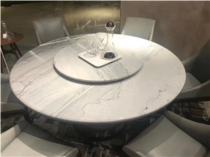 Marble Restaurant Round Table Top Palissandro Dining Table Top