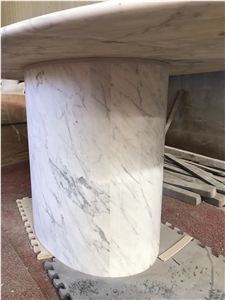 Marble Restaurante Table Top Calacatta Cremo Dining Table 