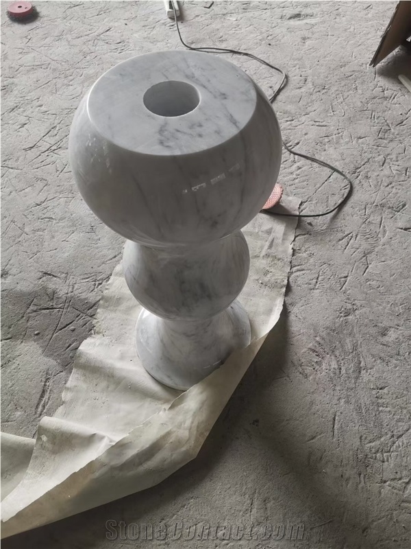 Marble Stair Balustrade Carrara Stair Balusters Balcony Rail