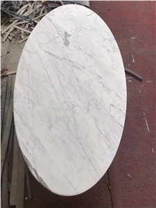 Marble Stone Furniture Statuario Carrara Dining Coffee Table