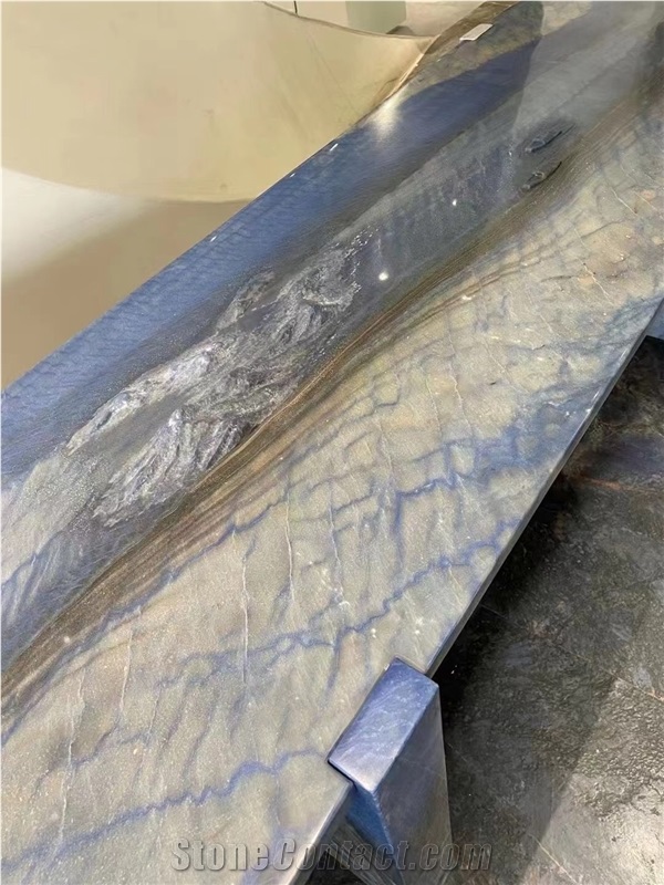 Patagonia Granite Waterjet Table Top, Oval Conference Table