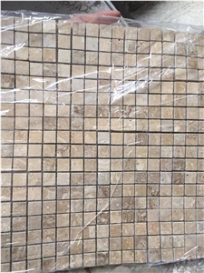 Travertine Chips Floor Mosaic Noce Bathroom Wall Backsplash Travertine Chips Floor Mosaic Noce Bathroom Wall Backsplash