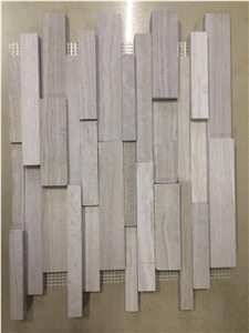 Water-Jet Bardiglio Mosaic Pattern Lantern Thassos Design 