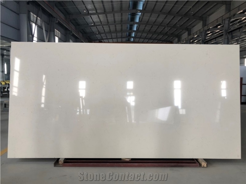 Carrara Yellow Quartz Stone Slab