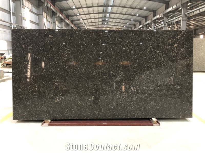 VG 2407 Artificial Carrara Quartz Stone Slab Calacatta
