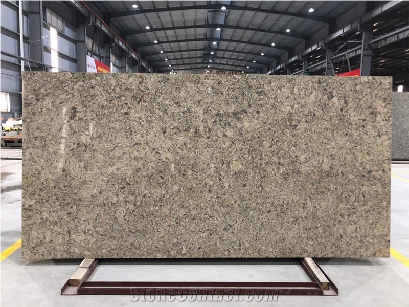 VG 2411 Artificial Carrara Quartz Stone Slab Calacatta