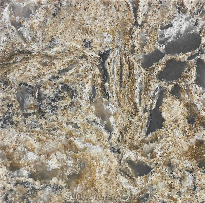 VG 2411 Artificial Carrara Quartz Stone Slab Calacatta