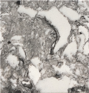 VG 2412 Artificial Carrara Quartz Stone Slab Calacatta