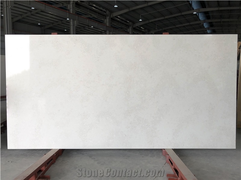 VG 2801 Artificial Carrara Quartz Stone Slab Calacatta
