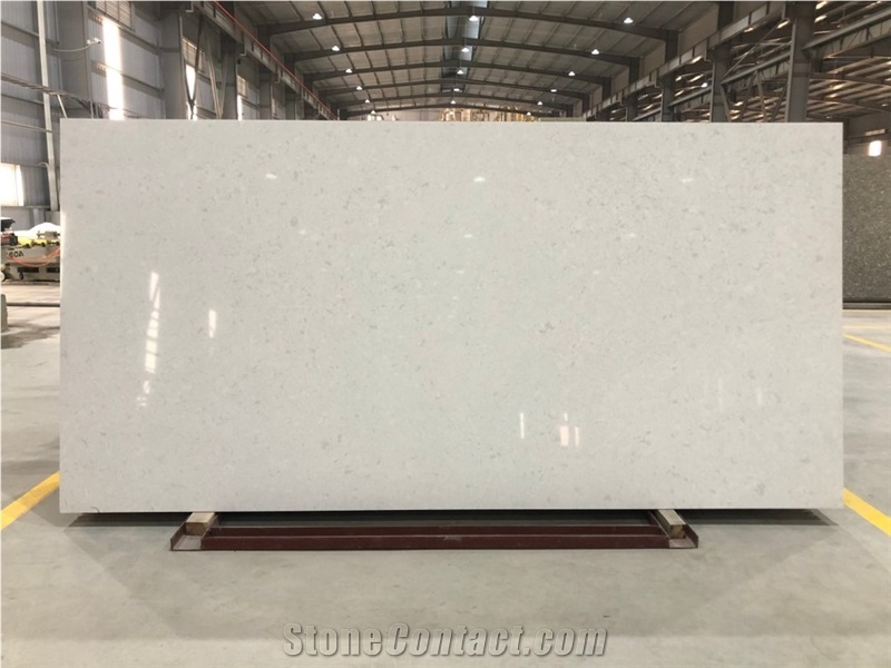 VG 2801 Artificial Carrara Quartz Stone Slab Calacatta