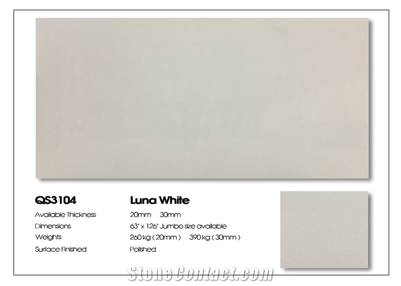 VG 3209 Lunar White Artificial Stone