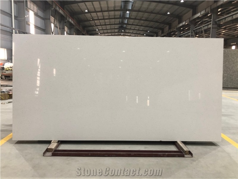 VG 3211 Iced White Quartz Stone Slab