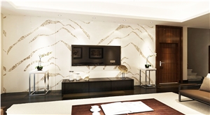 VG1308 Calacatta Borghini Quartz Slabs,Artificial Marble Slabs