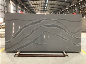 VG1311 Artificial Carrara Quartz Stone Slab Calacatta 