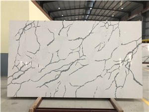 VG1502 Calacatta Lighting Quartz Slabs,Artificial Marble Slabs