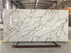 VG1506 Calacatta  Brown Artificial Quartz Wall
