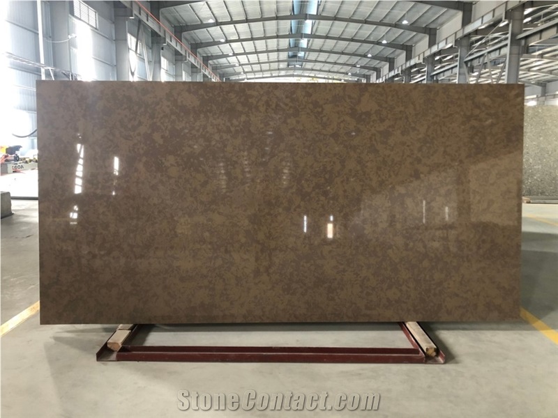VG1508 Marbella Brown Quartz Slabs,Artificial Stone Slabs