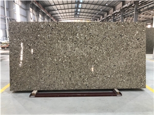 VG2106 Artificial Carrara Quartz Stone Slab Calacatta