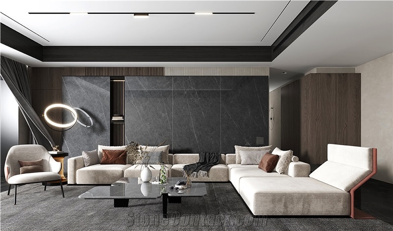 Bulgaria Dark Grey Sintered Stone Slab