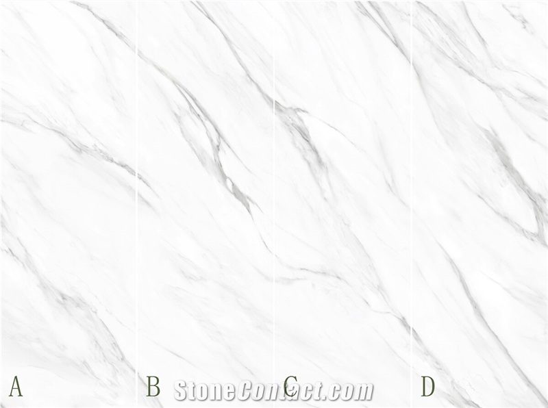 Calacatta White Sintered Stone Slab