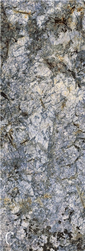 Glazed Blue Sintered Stone Slab
