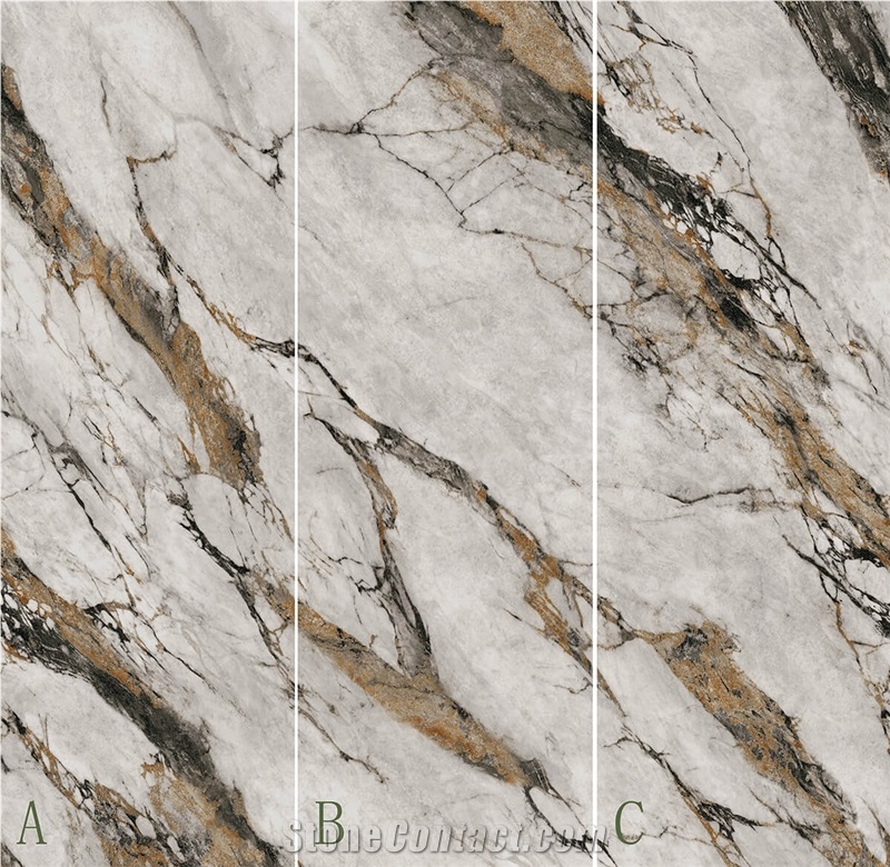 Gorgeous Light Sintered Stone Slab