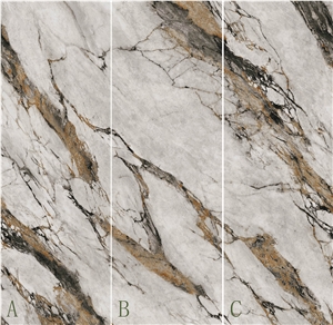 Gorgeous Light Sintered Stone Slab